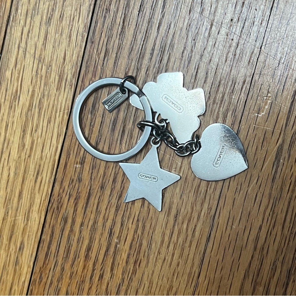Coach Star Butterfly Heart Multi Mix Key Fob Keychain Key Ring Charm - Picture 4 of 4